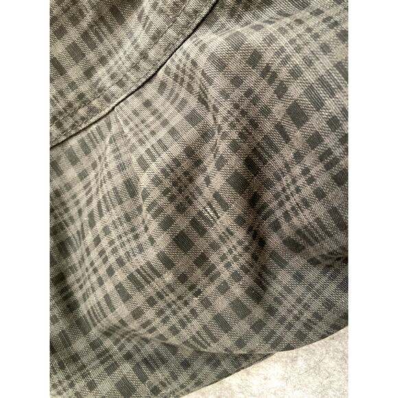 VTG Y2K DC Shoe Company Parka Coat Winter Plaid Hooded Large Grunge - Picture 7 of 13